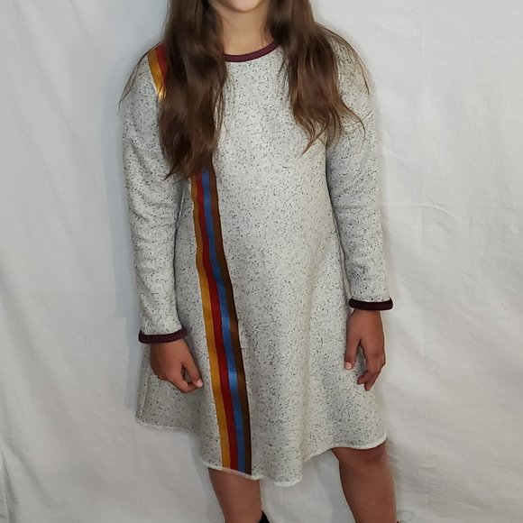 Girls Crew Kids Size 8 Striped Dress - Picture 5 of 12